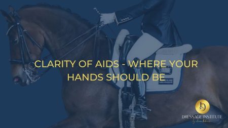 clarity of aids - where your hands should be explained by Dressage Institute