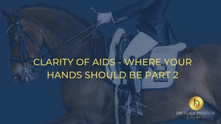 clarity of aids - where your hands should be explained by Dressage Institute