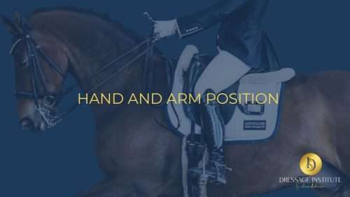 Hand and Arm Position explained by Dressage Institute